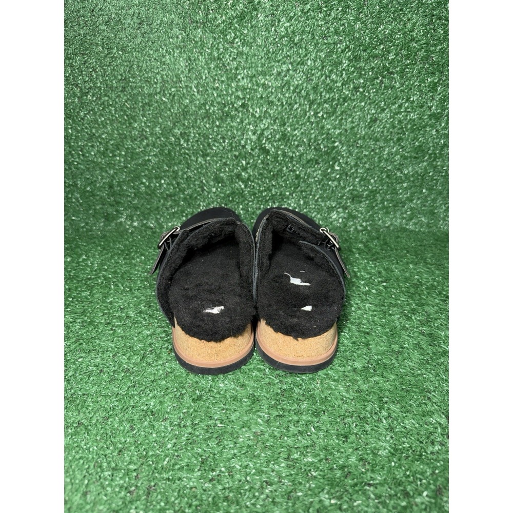 Clarks Brynn Glide Clog Shoes Womens Size 6 M Black Suede Slip On Comfort Mule - Picture 6 of 9